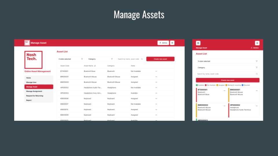 Online Asset Management